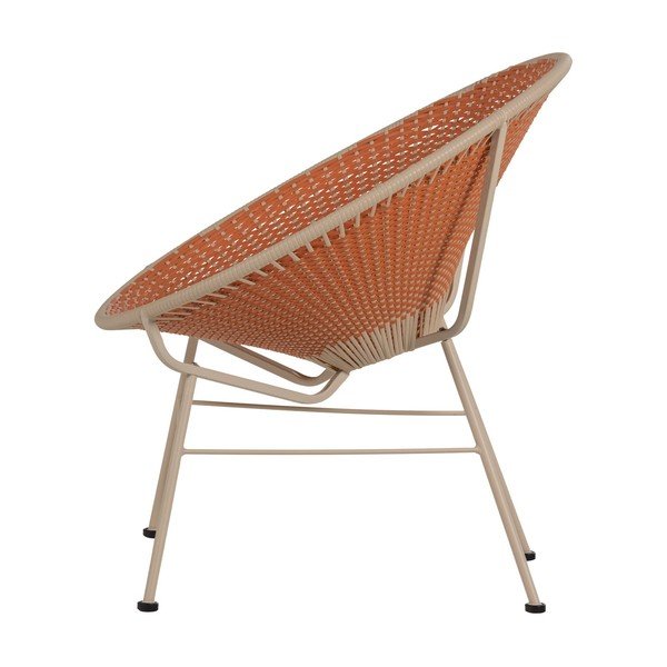 Oranžen vrtni fotelj iz umetnega ratana Kazoun – WOOOD-image-3