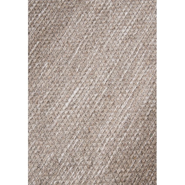 Bež ročno tkana preproga iz mešanice volne 120x170 cm Pradesh Linen White – Elle Decoration-image-4