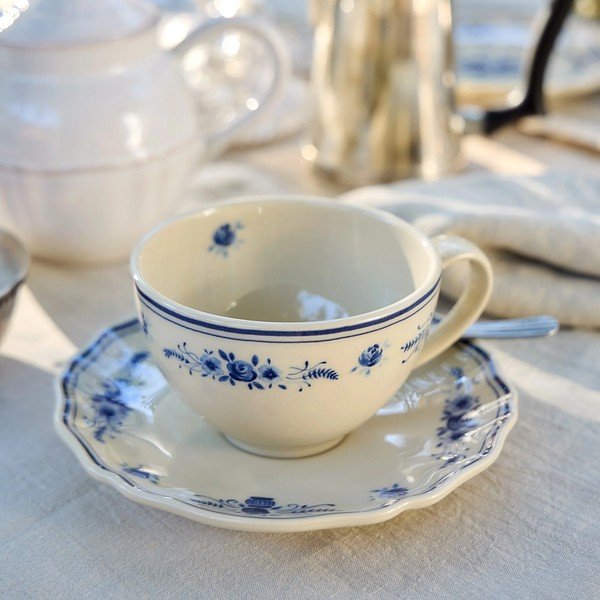 Modra/bež skodelica iz kamenine 260 ml Vila – Costa Nova-image-2