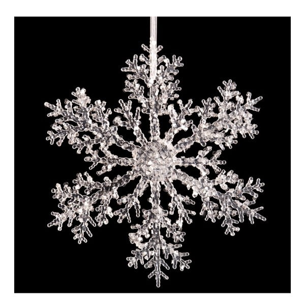 Viseča dekoracija v obliki snežinke Casa Selección Snow, ⌀ 30 cm