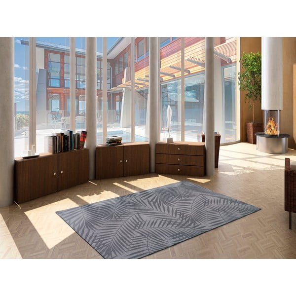 Siva zunanja preproga Universal Palm, 160 x 230 cm-image-1