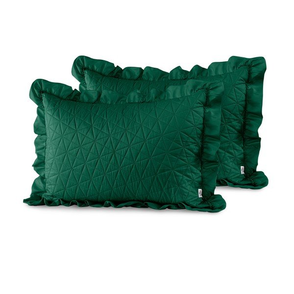 Komplet 2 zelenih prevlek za vzglavnik AmeliaHome Tilia, 70 x 50 cm-image-1