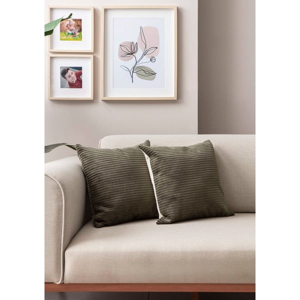 Prevleke za blazino v kompletu 2 ks iz rebrastega žameta 43x43 cm – Mioli Decor-image-3
