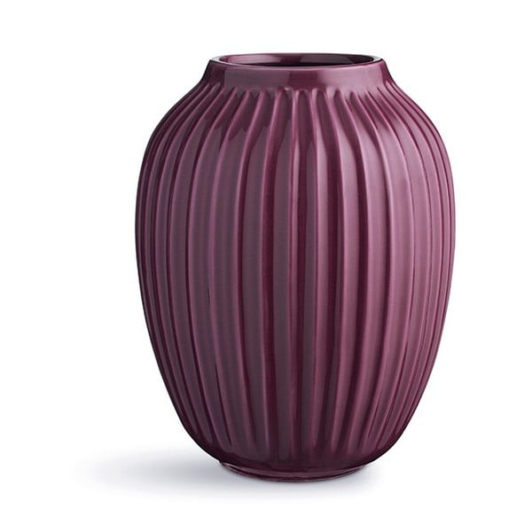 Vaza iz vijolične keramike Kähler Design Hammershoi, višina 25 cm
