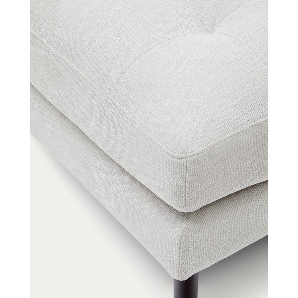 Sivo-bež tabure iz šenilje Debra – Kave Home-image-1