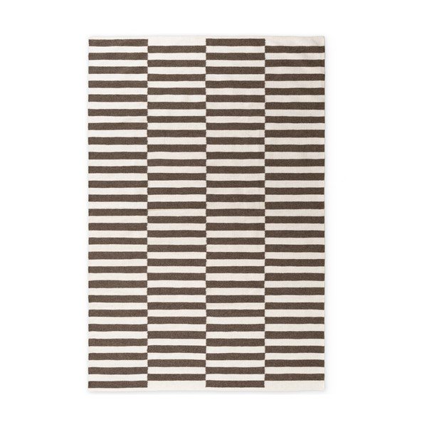 Bela/rjava obojestranska/ročno tkana volnena preproga 200x300 cm Vika – Hanse Home