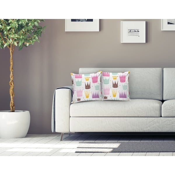 Otroška prevleka za blazino Colorful Crown - Minimalist Cushion Covers-image-2