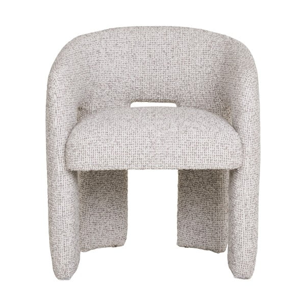 Svetlo siv oblazinjen jedilni stol z nasloni za roke Monroe – House Nordic-image-3