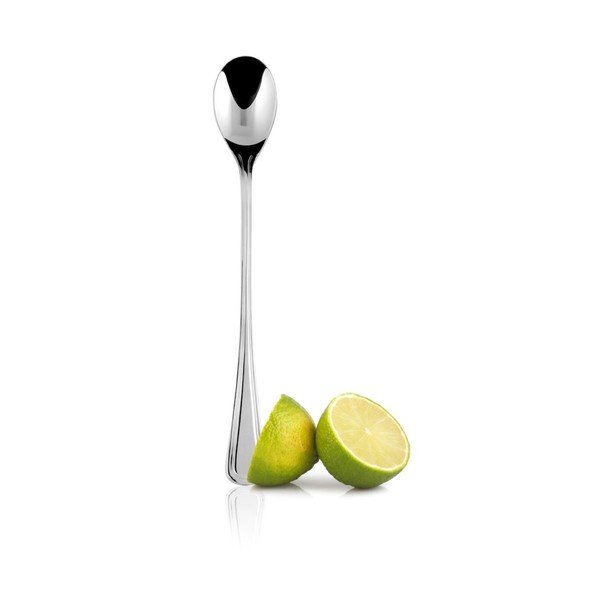 Žlice za limonado v kompletu  6 ks iz nerjavečega jekla v srebrni barvi za 6 oseb London – Kulig-image-1