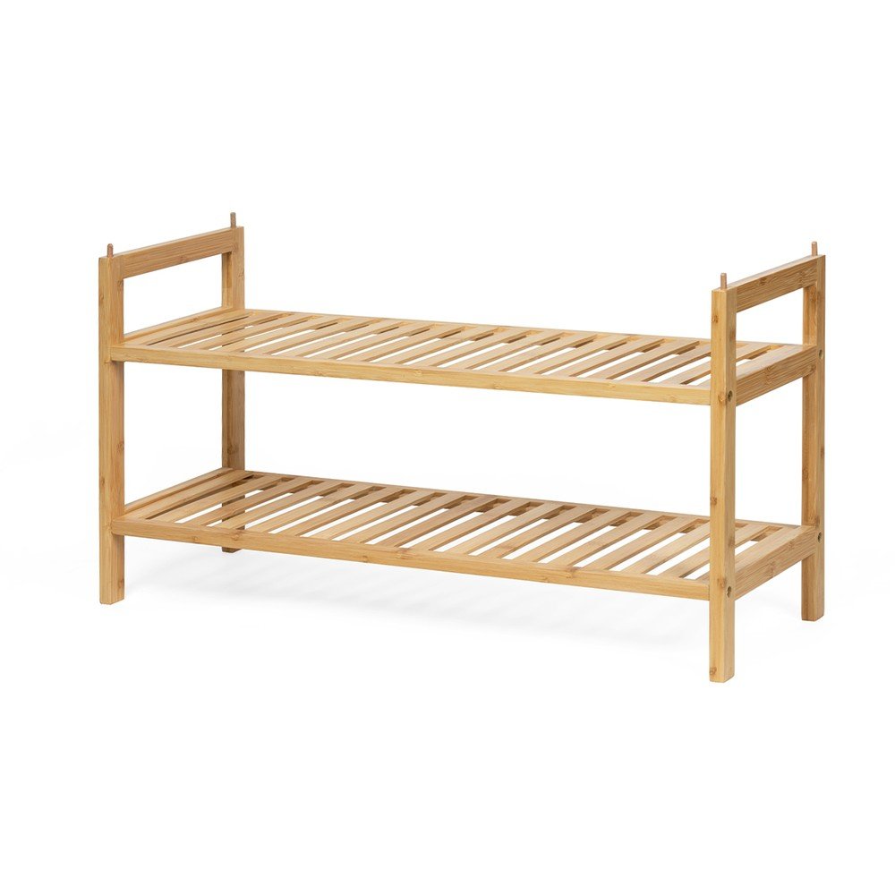 Bambusova omarica za čevlje v naravni barvi 69x35x25 cm Noris