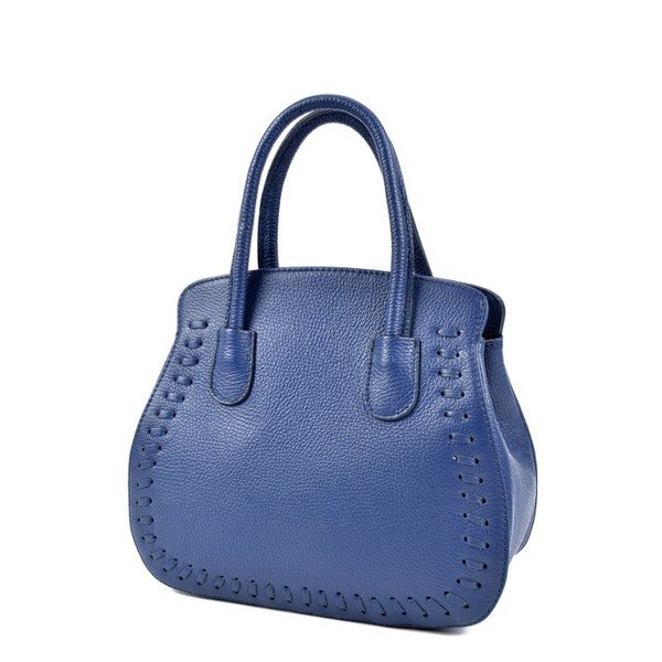 Modra usnjena torbica Roberta M Gata Blue Jeans-image-3