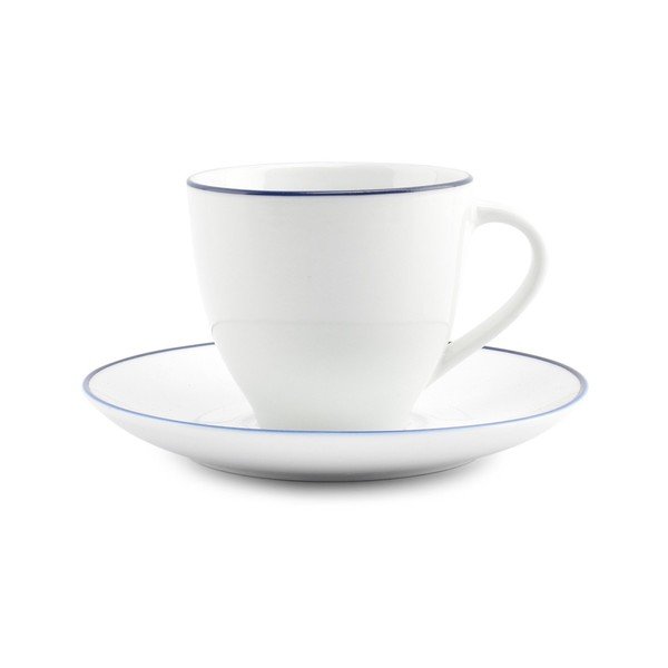 Bel porcelanast čajni krožniček ø 14,5 cm Basic White – BonBistro-image-1