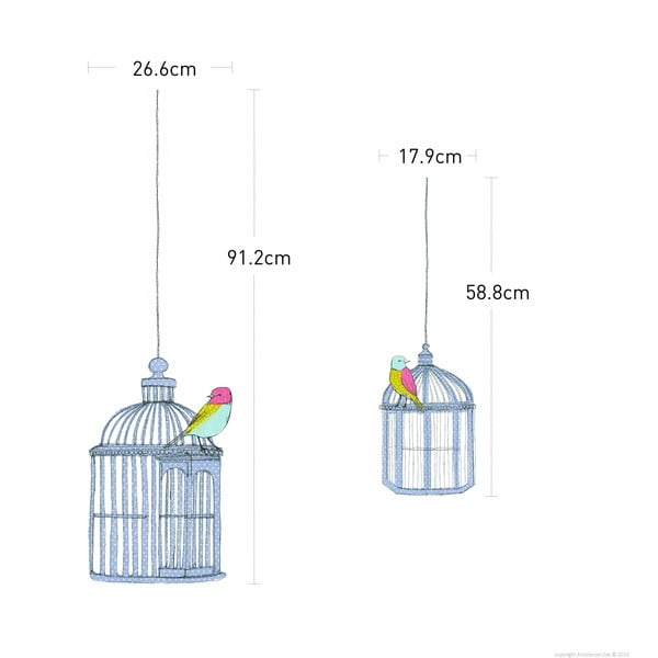 Set nalepk Ambiance Birds In Cage -image-3