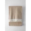 Svetlo rjava pletenina z bombažem Euromant Jade, 140 x 160 cm