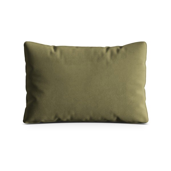 Zelena žametna okrasna blazina za sedežno garnituro Kemi – Cosmopolitan Design