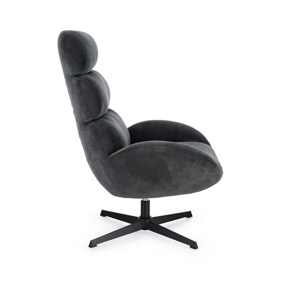 Črn vrtljiv fotelj Violante – Bizzotto-image-3