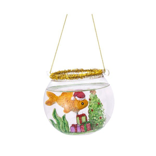 Steklen božični okrasek ø 8 cm Fish Bowl – Sass & Belle
