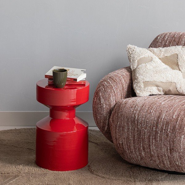 Kovinska okrogla stranska mizica ø 30 cm Ferry – WOOOD-image-1