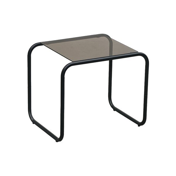 Stranska mizica s stekleno mizno ploščo 40x50 cm Ventana – Leitmotiv