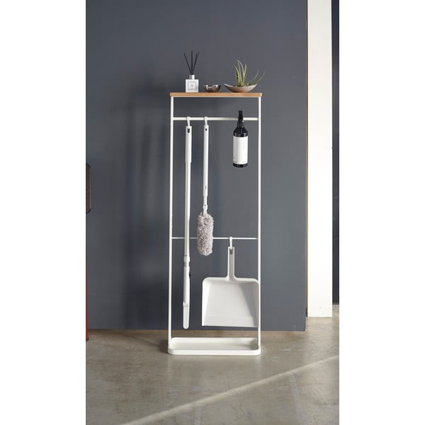 Belo držalo za dežnike z leseno polico Yamazaki Tower-image-1