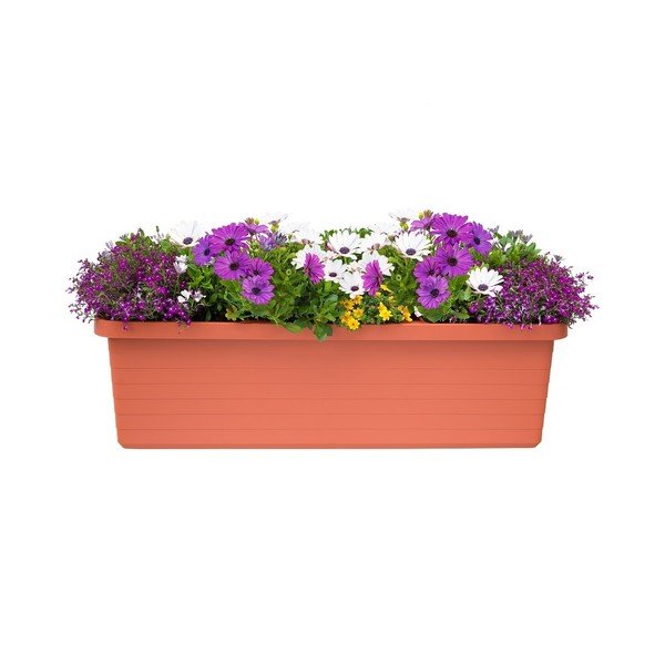 Terakota rdeč samozalivalni cvetlični lonček Plastia Berberis TRIO, 72 l-image-1