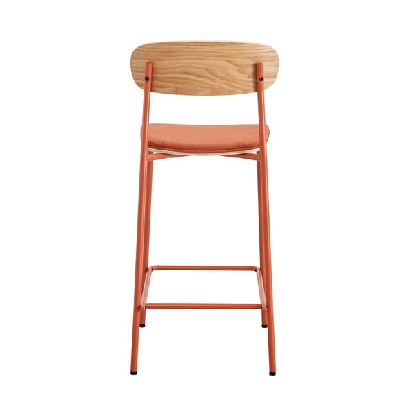 Rdeči/naravni barski stoli v kompletu 2 ks (višina sedeža 66 cm) Adriana – Marckeric-image-3