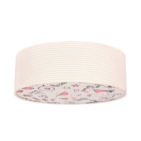 Otroška stropna luč s tekstilnim senčilom ø 38 cm Kiddy – Candellux Lighting-image-2