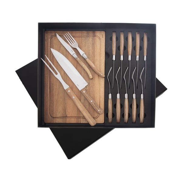 Pribor 15 ks iz nerjavečega jekla v srebrni barvi/v naravni barvi – Orion