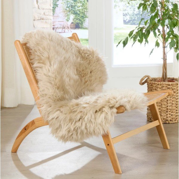 Bež preproga iz ovčje kože Native Natural Sheep, 60 x 120 cm-image-2