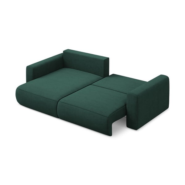 Zelena raztegljiva/s prostorom za shranjevanje kotna sedežna garnitura (levi kot/z ležalnikom) Kapua – Makamii-image-4