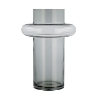 Vaza iz sivega stekla Lyngby Glas Tube, višina 30 cm