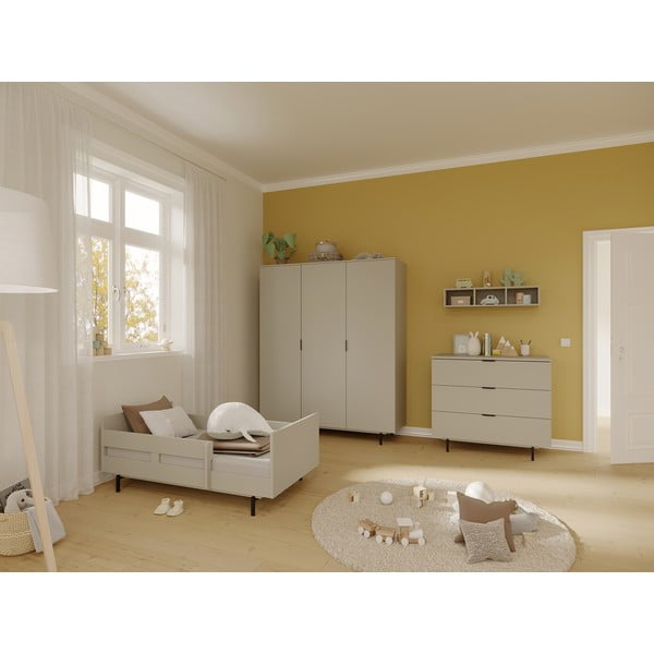 Siva otroška postelja z letvenim dnom 70x140 cm Tomino – Germania-image-1