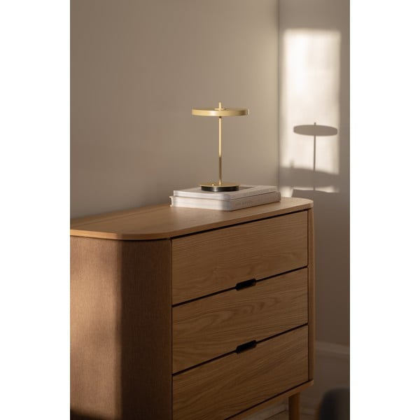 Svetlo rumena kovinska LED namizna svetilka s kovinskim senčilom (višina 31 cm) Asteria Move – UMAGE-image-3