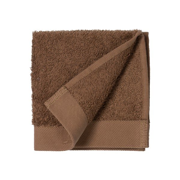 Rdeče-rjava frotirasta bombažna brisača Södahl Wood, 30 x 30 cm-image-2