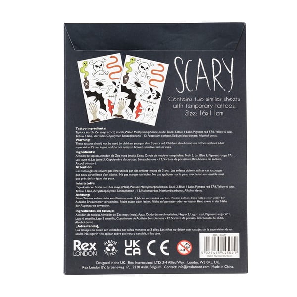 Otroške tetovaže Scary – Rex London-image-3