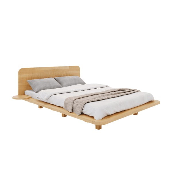 Zakonska postelja iz bukovega lesa 160x200 cm  Japandic - Skandica