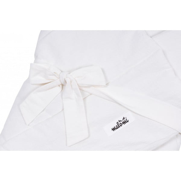 Bela bombažna odejica za povijanje 75x75 cm - Malomi Kids-image-1