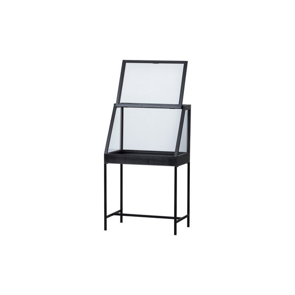 Črna vitrina 65x109 cm Dido – WOOOD-image-2