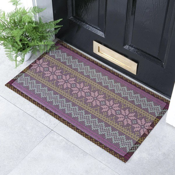 Predpražnik iz reciklirane plastike 40x70 cm Fair Isle  – Artsy Doormats-image-1