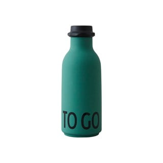 Zelena steklenička za vodo Design Letters To Go, 500 ml