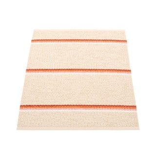 Opečnato oranžna/kremno bela notranja in zunanja preproga 70x90 cm Olle Brick Cream – Pappelina