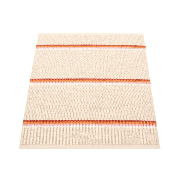Opečnato oranžna/kremno bela notranja in zunanja preproga 70x90 cm Olle Brick Cream – Pappelina
