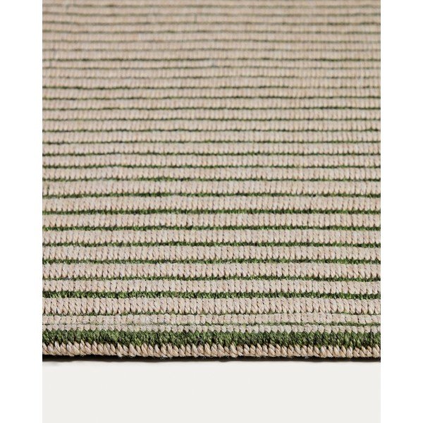 Zelena/bež notranja in zunanja preproga 160x230 cm Ardelia – Kave Home-image-2