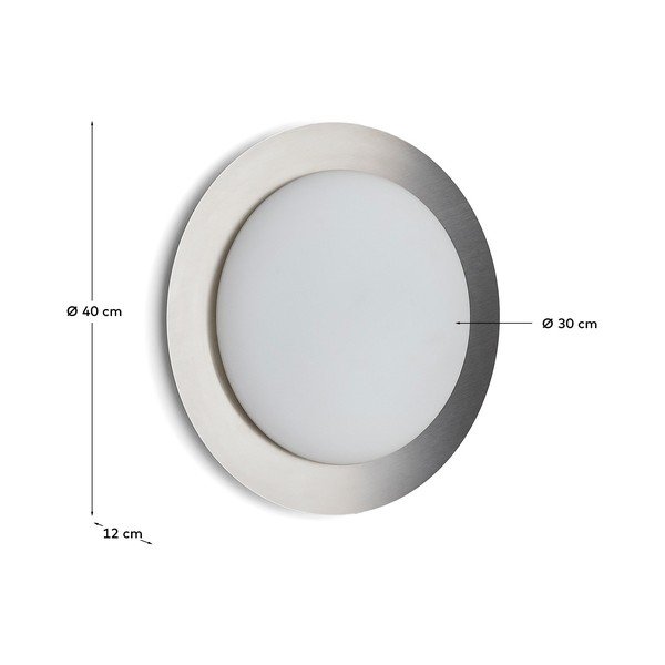 Siva LED stenska svetilka ø 40 cm Novae – Kave Home-image-4