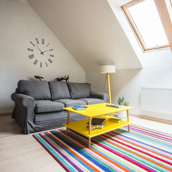 Bela kavna mizica s polico Ragaba KORO-image-1