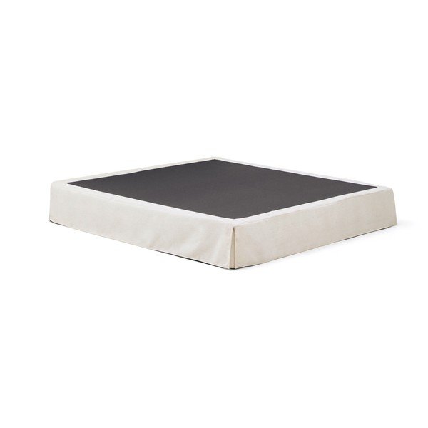 Bela oblazinjena zakonska postelja brez vzglavja 180x200 cm Jaira – Kave Home