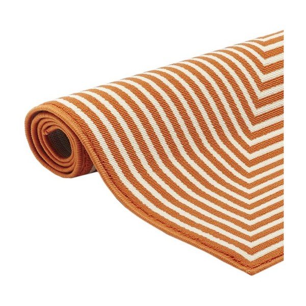 Oranžna zunanja preproga Floorita Braid, 160 x 230 cm-image-2