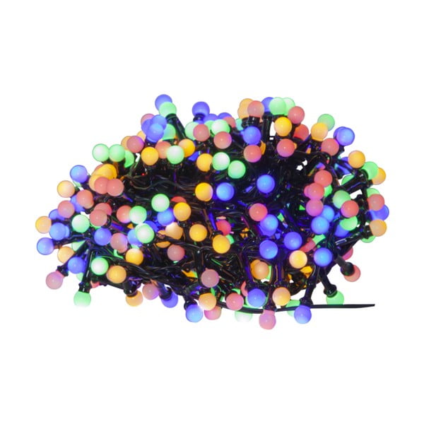 Barvita zunanja LED svetlobna veriga Star Trading Berry Mini, 300 lučk