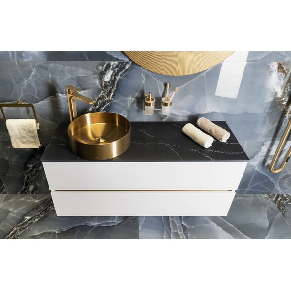 Stoječa armatura za umivalnik v zlati barvi Spy – Sapho-image-4