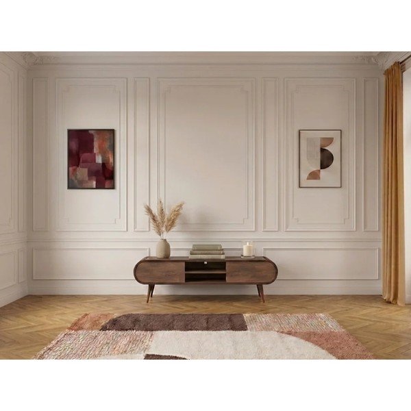 TV omarica v hrastovem dekorju v naravni barvi 180x52x40 cm Billie – Bobochic Paris-image-3